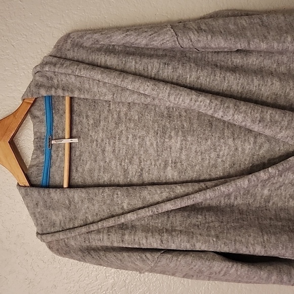 Free People Eucalyptus Oversized Wool Blend Cardigan Sweater Grey Size Small - Picture 3 of 14